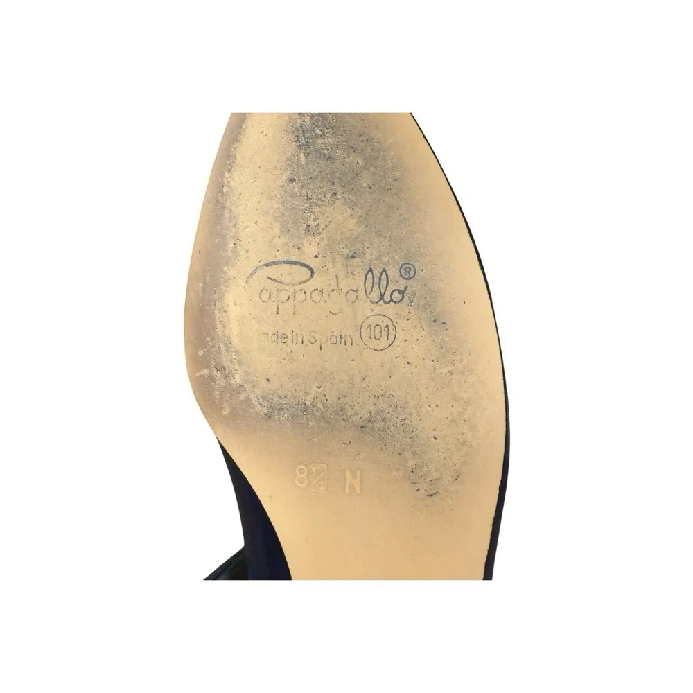 Pappagallo Leather Navy Blue Slip On Flats Size 8.5N